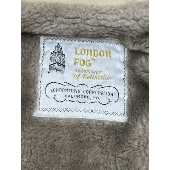London Fog Womens Outerwear Of Distinction Coat Beige/Tan Jacket Size 15/16 - Picture 5 of 6